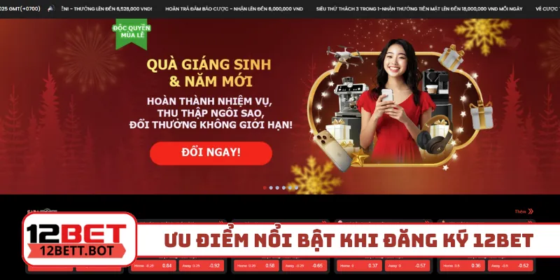 Ưu điểm nổi bật khi thực hiện đăng ký 12Bet